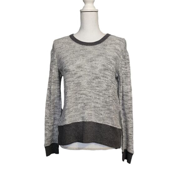Wilt Long Sleeve Clean Hi Lo Sweater Gray XS - Picture 1 of 4